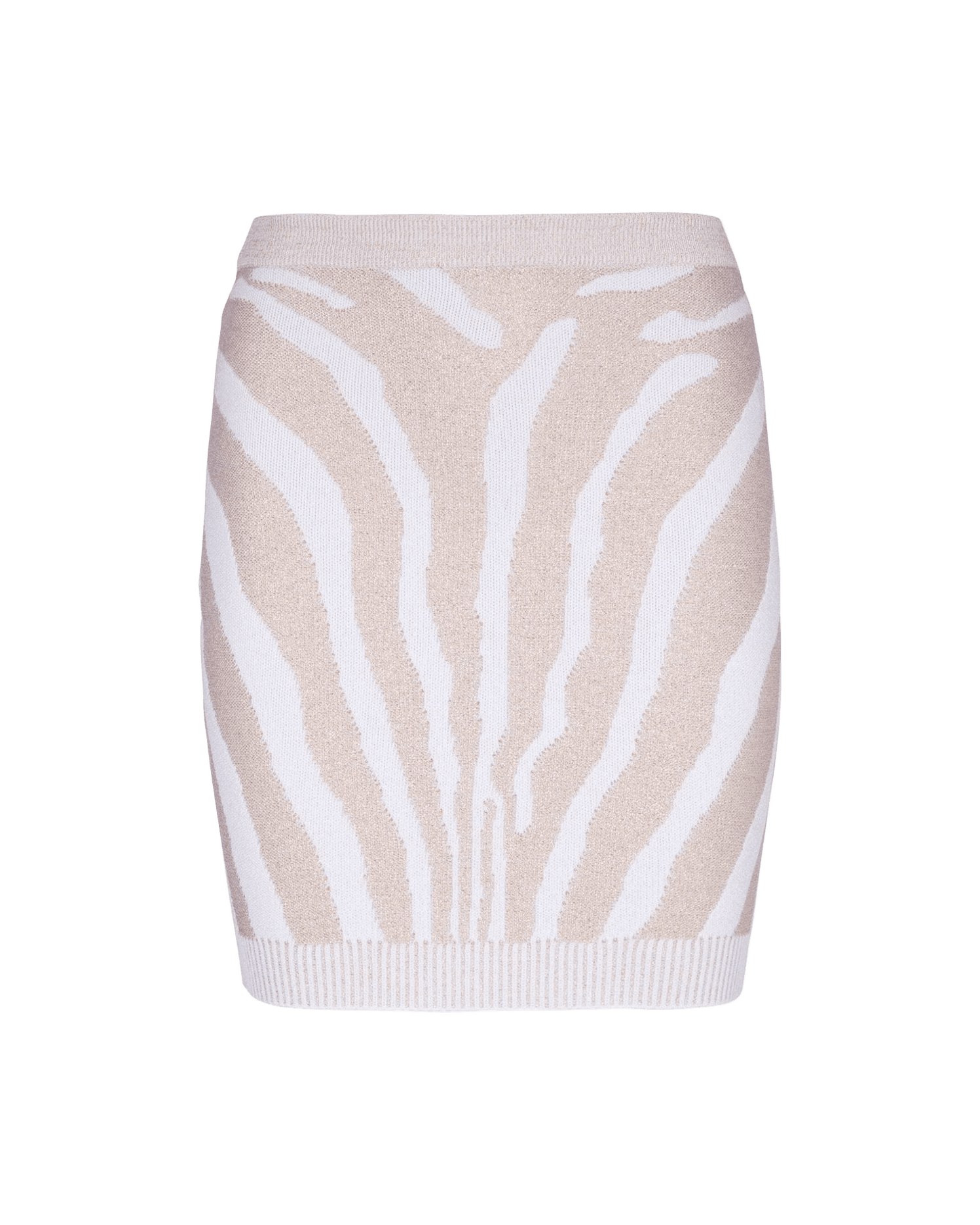 Balmain Zebra Knit Short Skirt Glam Steals