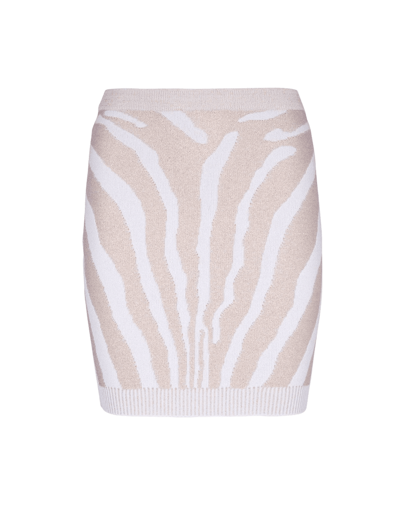 Balmain Zebra Knit Short Skirt Glam Steals