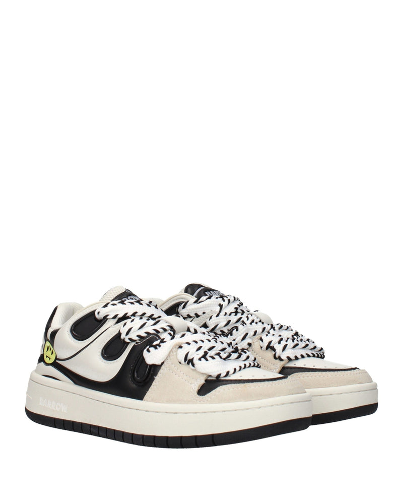 Barrow Beige Leather Sneakers Glam Steals