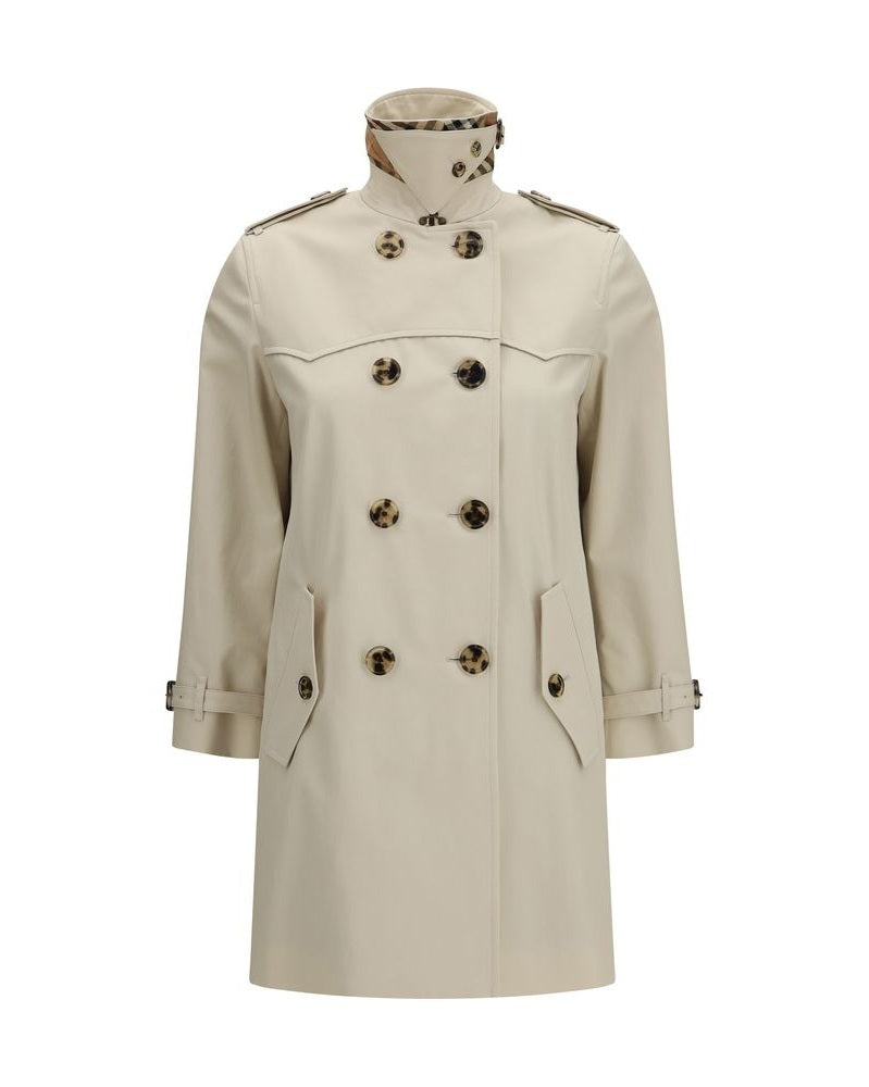 Burberry Beige Cotton Trench Coat Glam Steals