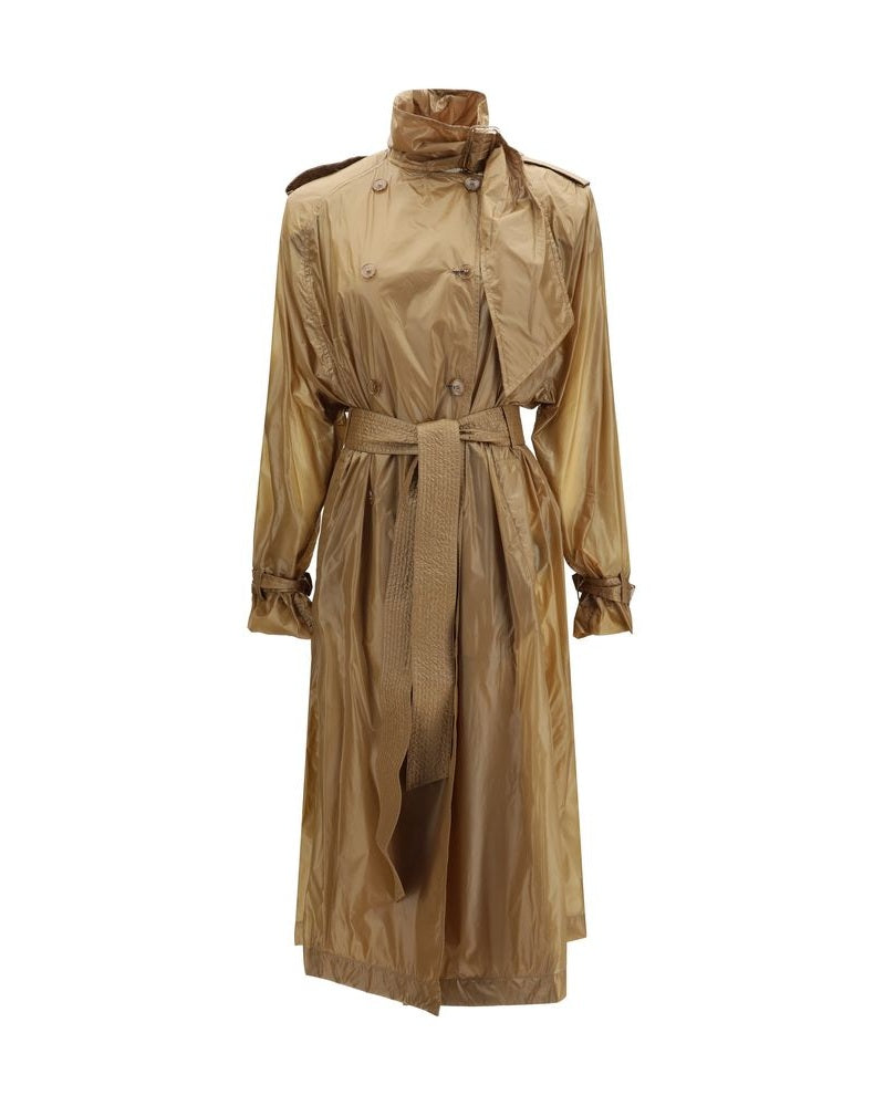 Saint Laurent Beige Polyamide Trench Coat Glam Steals