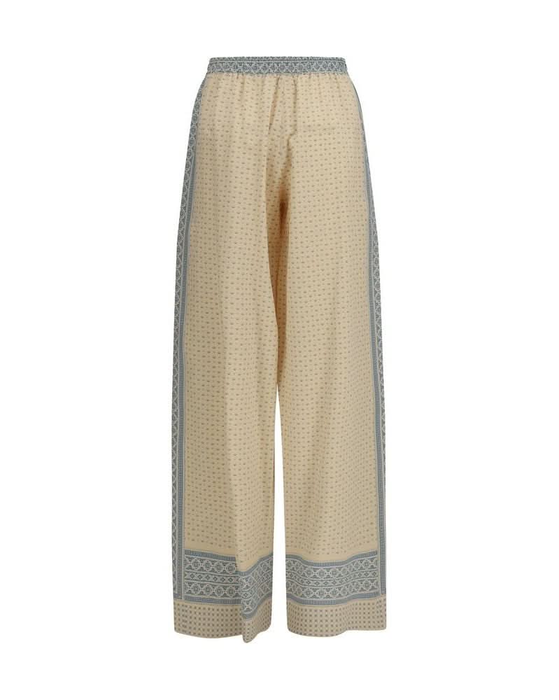 Ermanno Scervino Beige Silk Casual Pant Glam Steals