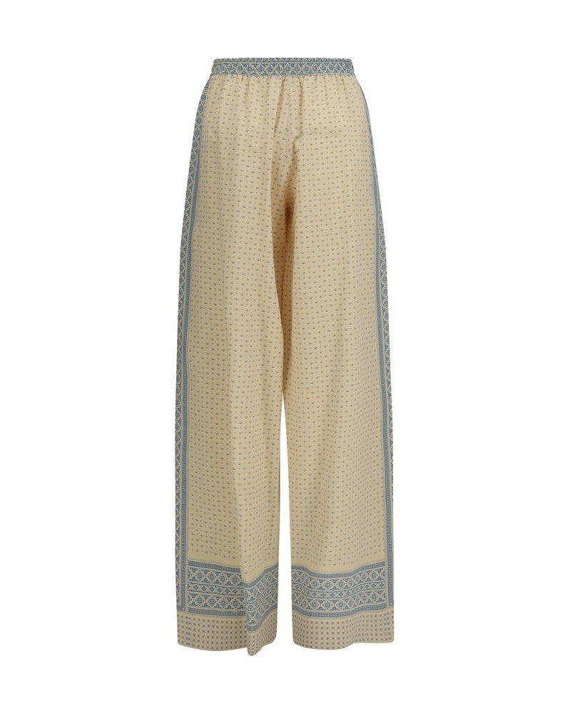 Ermanno Scervino Beige Silk Casual Pant Glam Steals