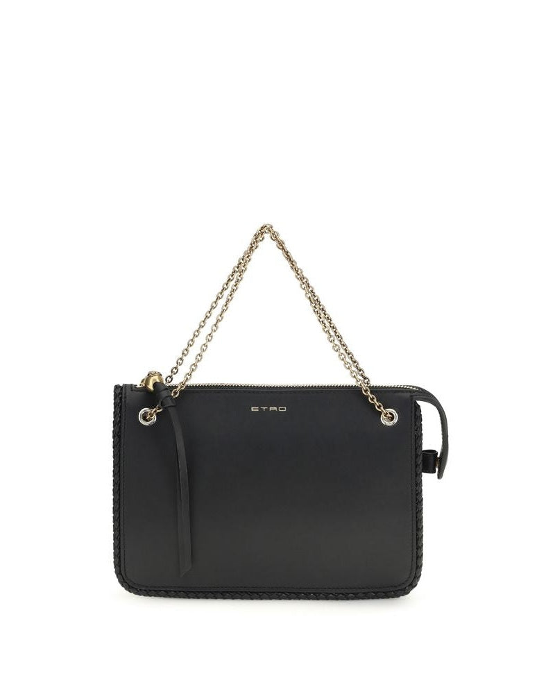 Black Calf Leather Bos Taurus Clutch Bag
