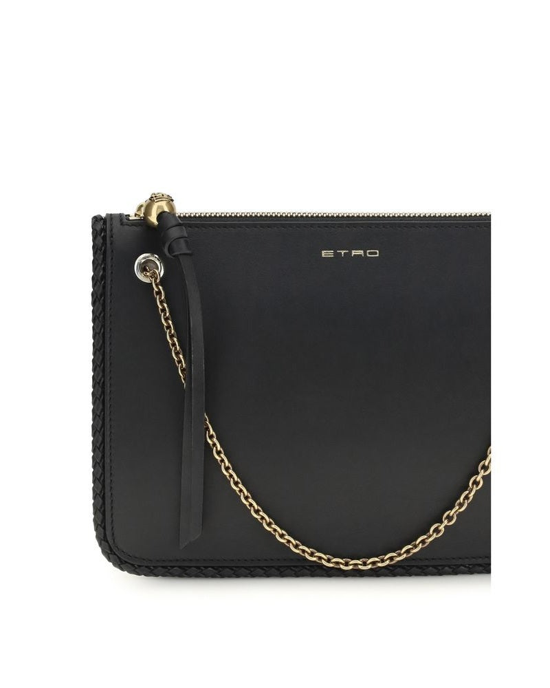 Black Calf Leather Bos Taurus Clutch Bag Glam Steals