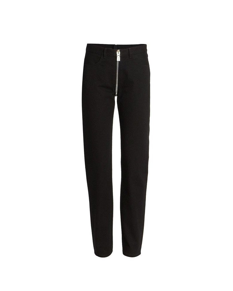Black Cotton Skinny Jeans