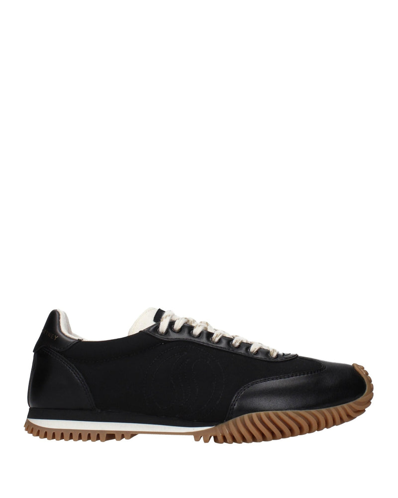 Black Fabric Low Top Sneakers Glam Steals