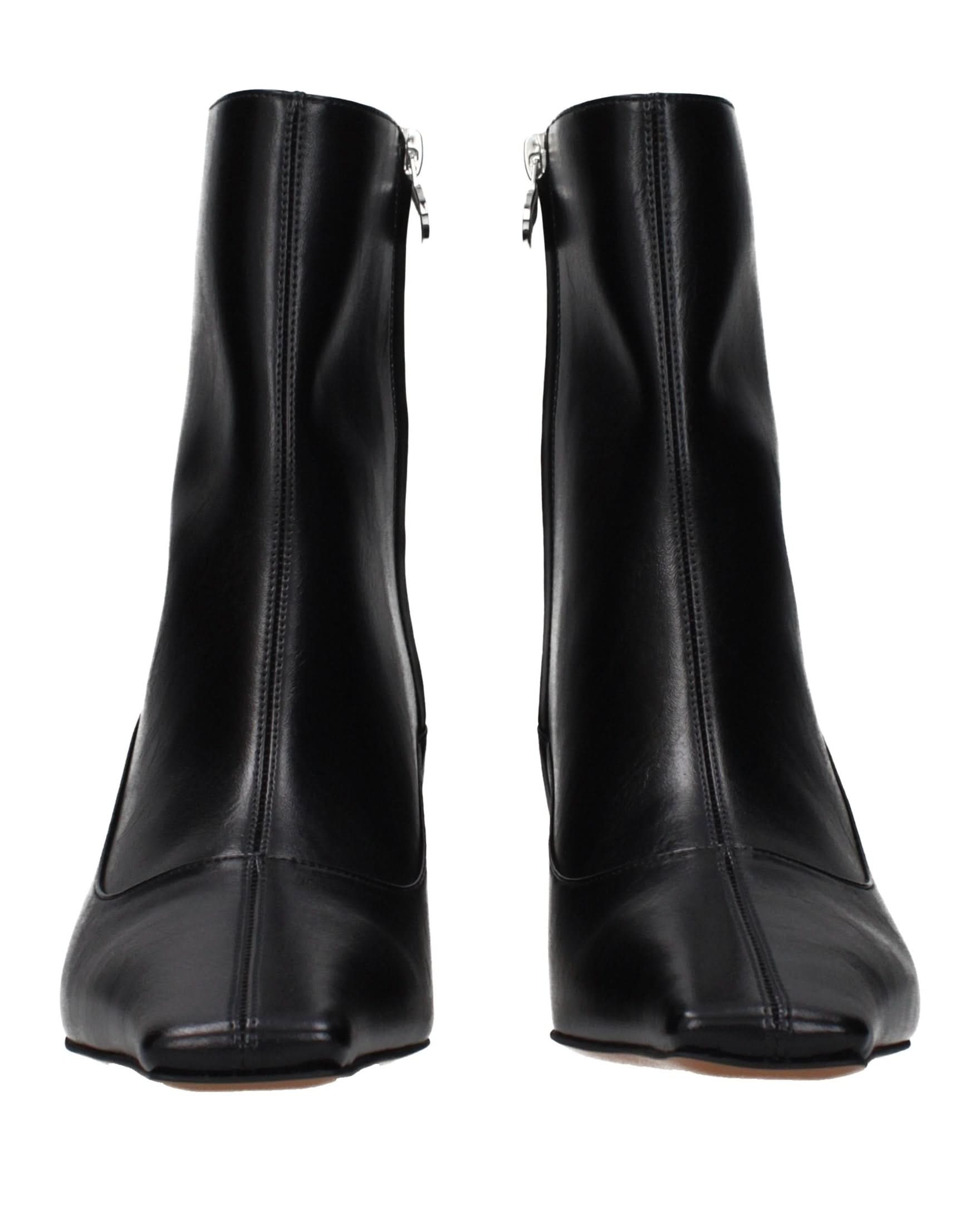 Black Leather Ankle Boots Glam Steals