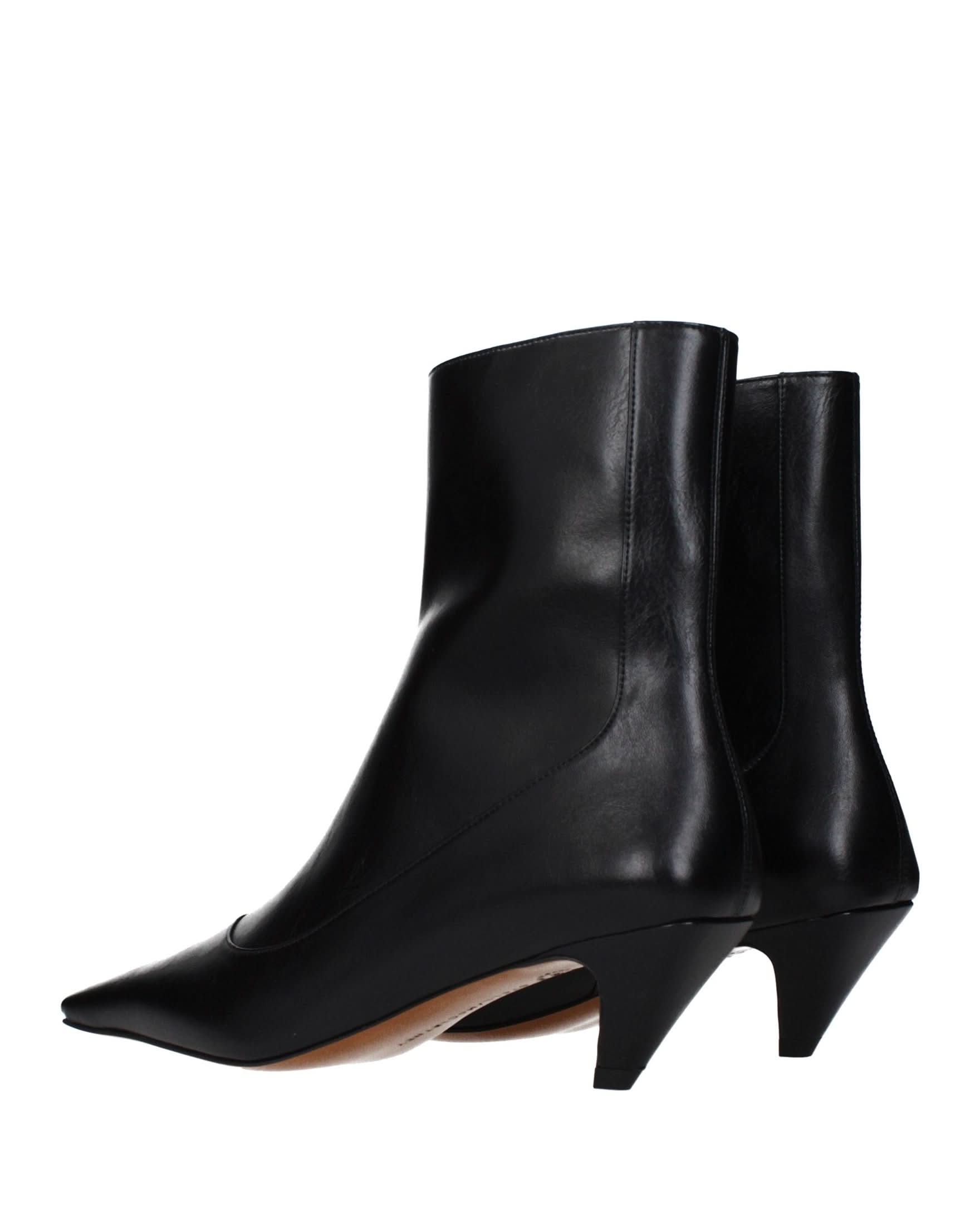 Black Leather Ankle Boots Glam Steals