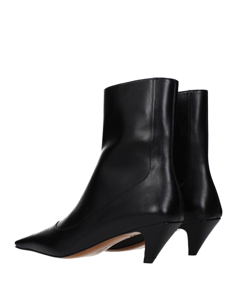 Black Leather Ankle Boots Glam Steals