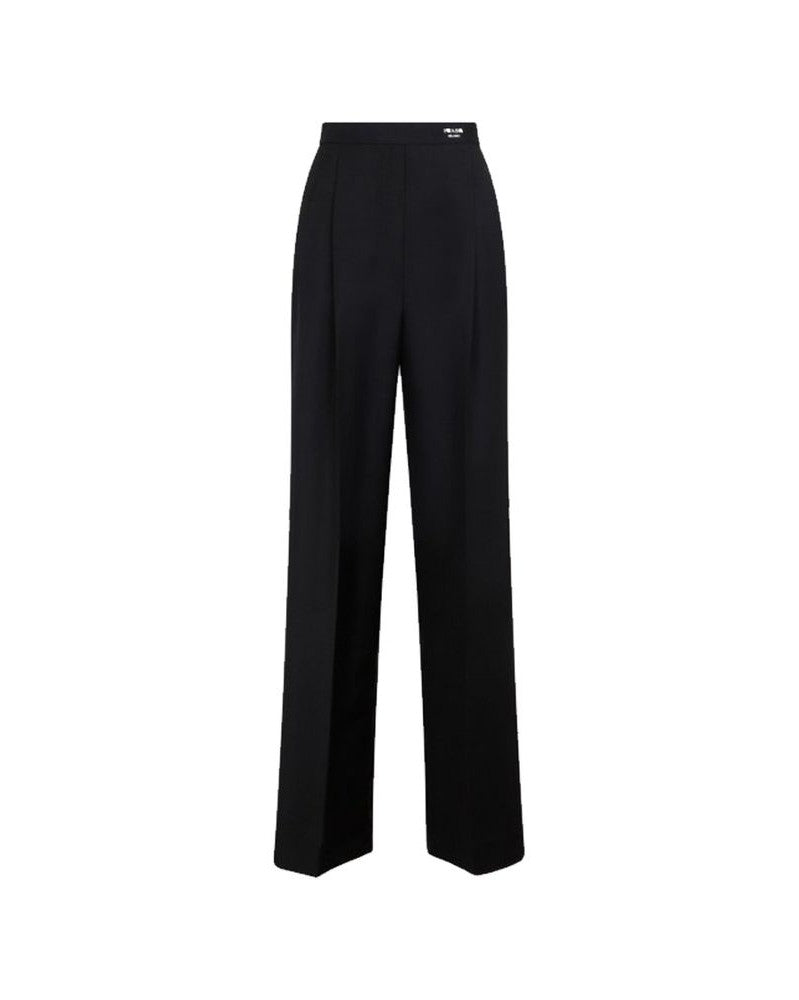 Black Mohair Casual Pants Glam Steals