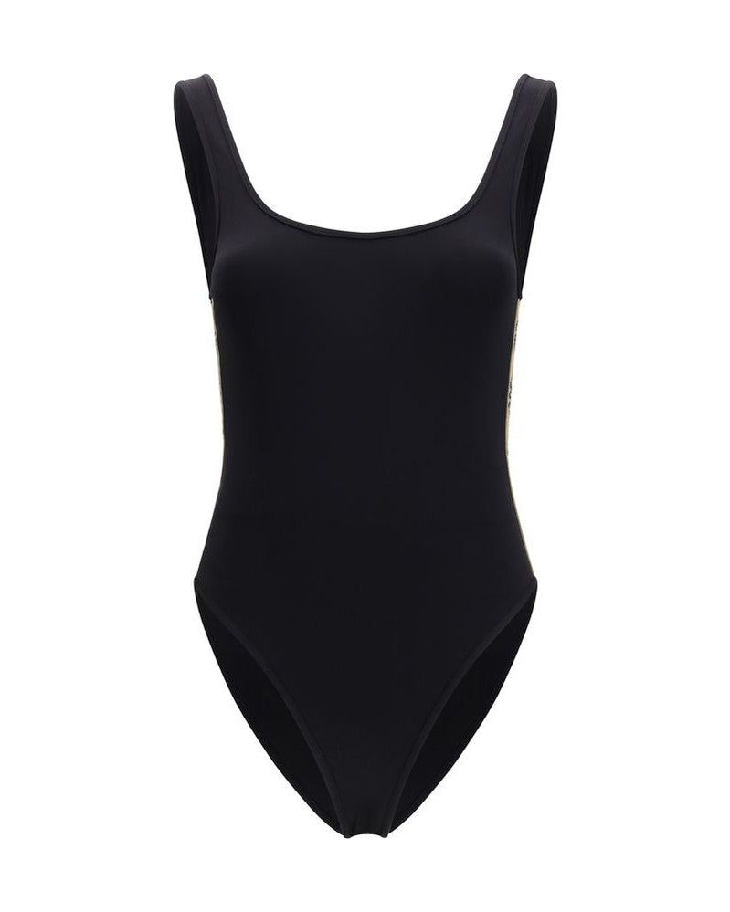 Black Polyamide One-Piece Swimsuit