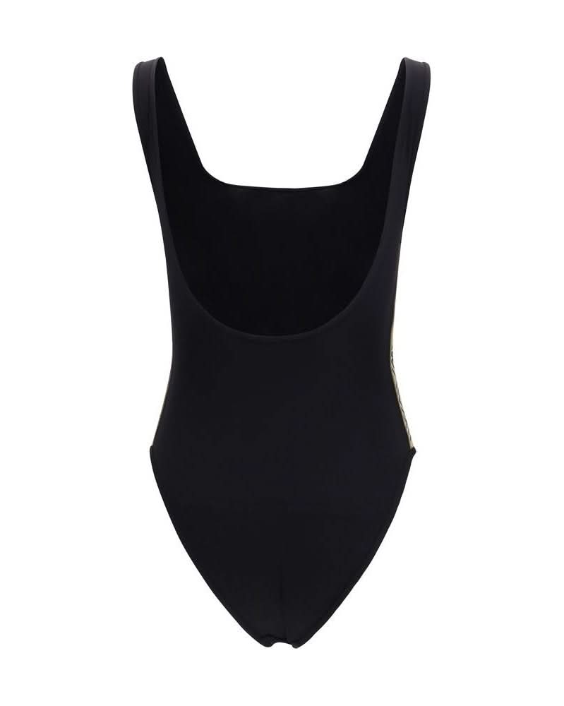 Black Polyamide One-Piece Swimsuit Glam Steals
