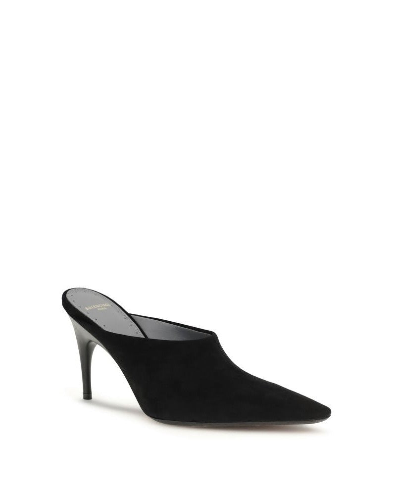 Balenciaga Black Suede Leather High Heel Pumps Glam Steals