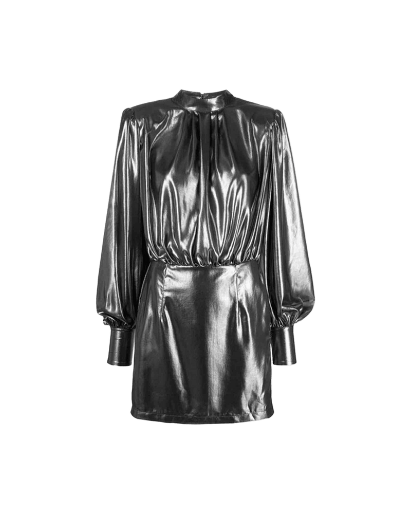 Blanca Vita Abelia Laminated Mini Dress Glam Steals