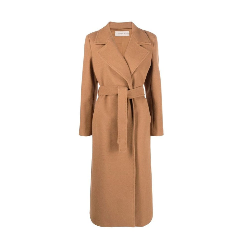 Blanca Vita Brown Cashmere Coat Glam Steals