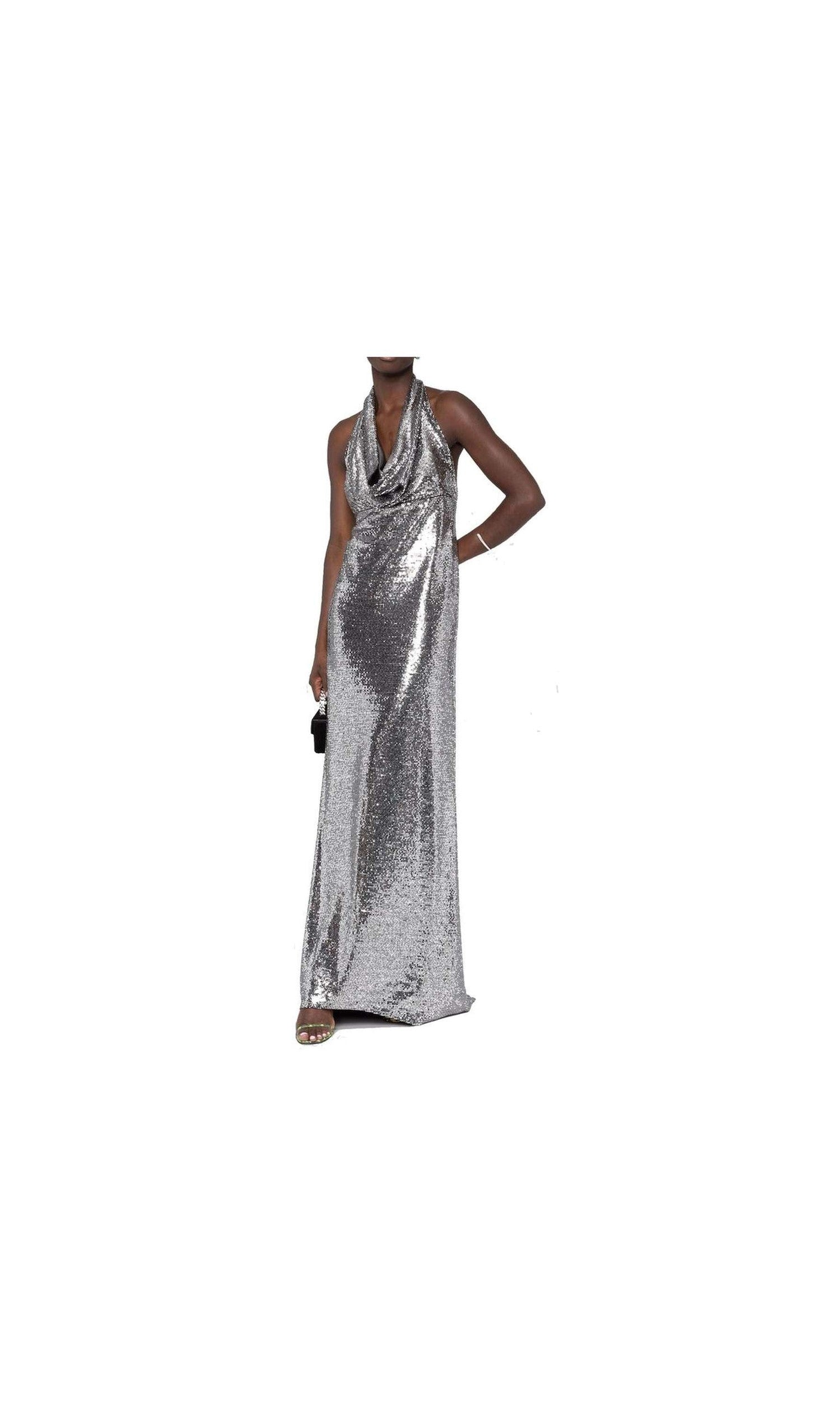 Blanca Vita Sequin Embellished Long Dress Glam Steals