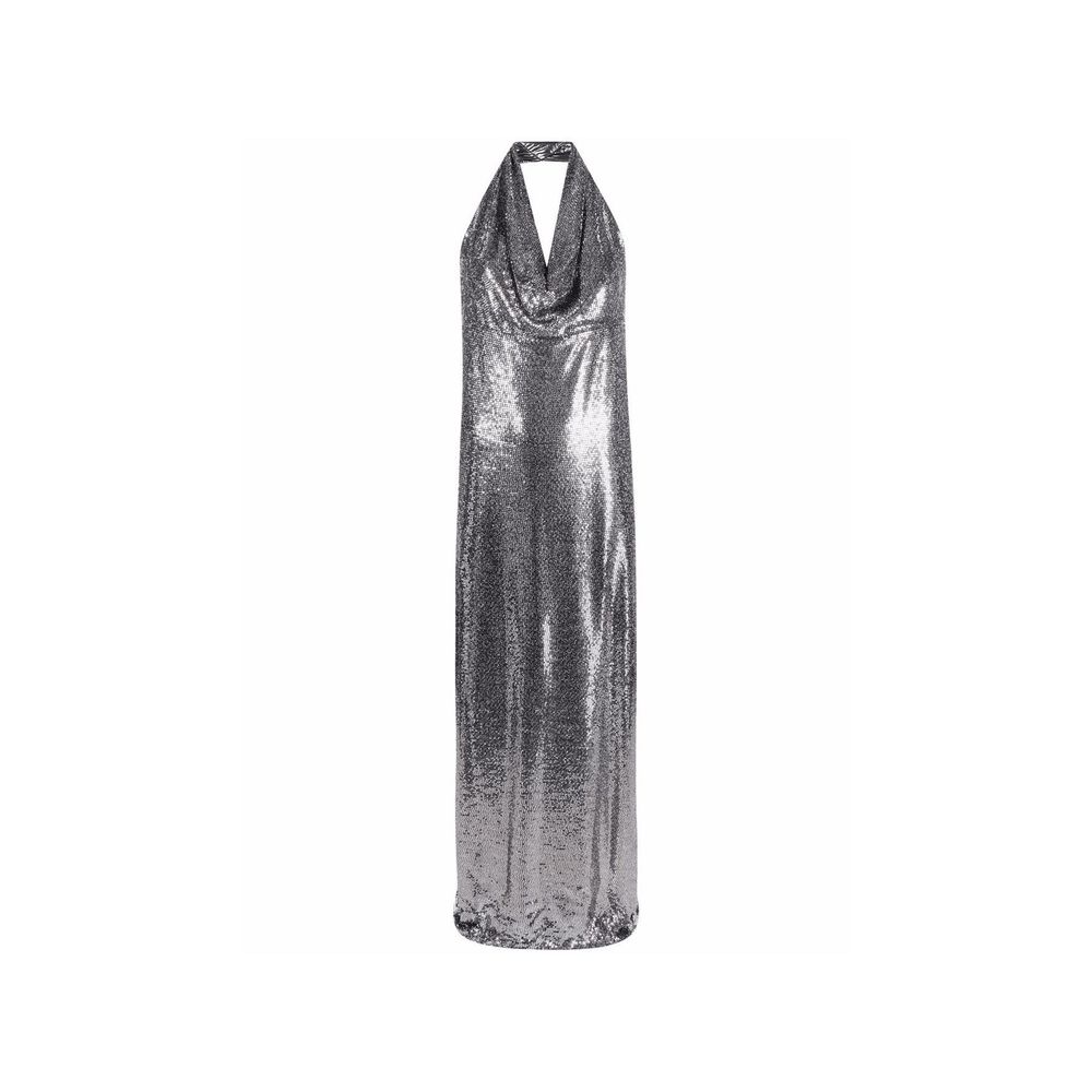 Blanca Vita Silver Elastane Cocktail Dress Glam Steals