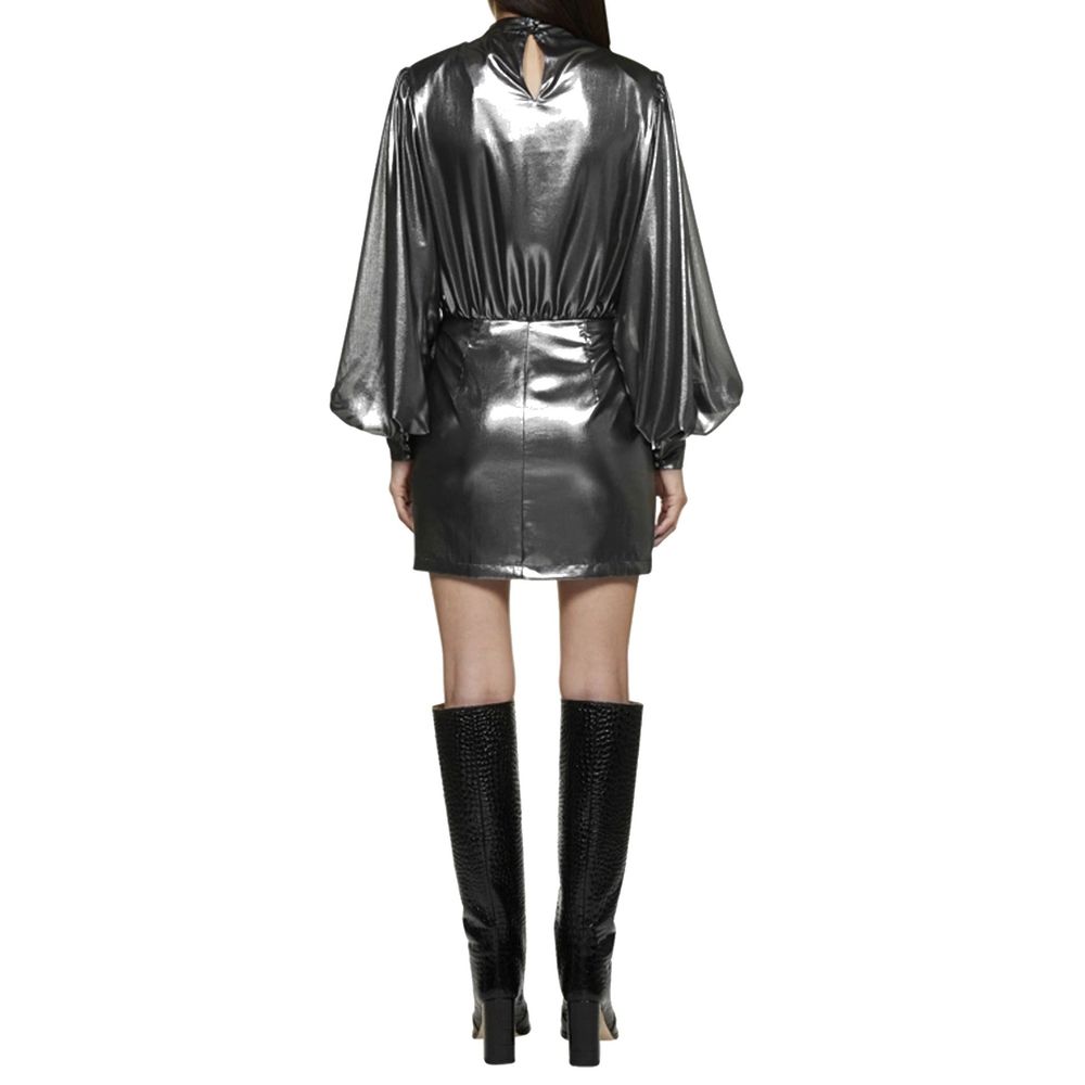 Blanca Vita Silver Polyester Cocktail Dress Glam Steals