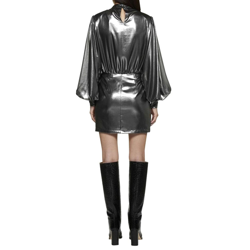 Blanca Vita Silver Polyester Cocktail Dress Glam Steals