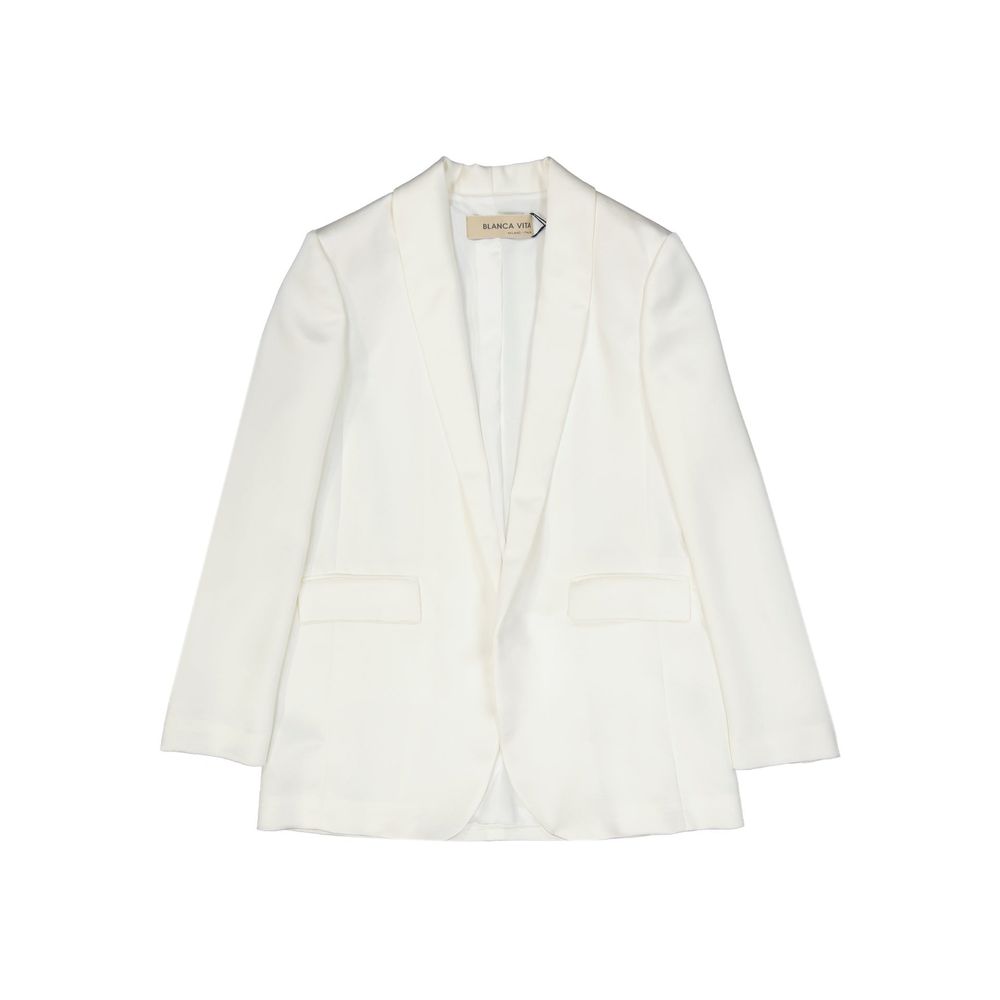Blanca Vita White Polyester Jacket