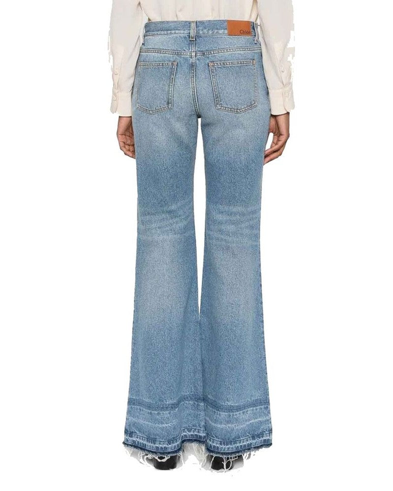 Blue Cotton Bootcut Jeans Glam Steals