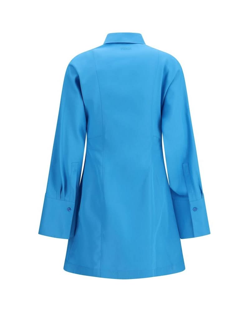 Blue Viscose Casual Dress Glam Steals