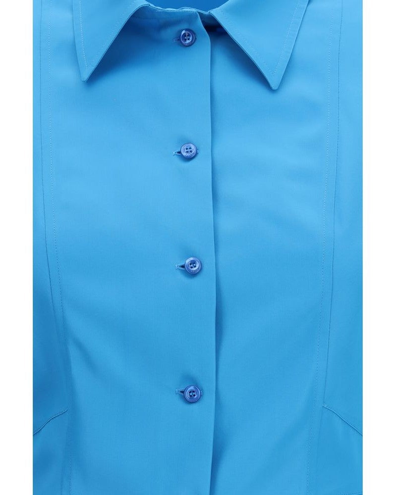 Blue Viscose Casual Dress Glam Steals