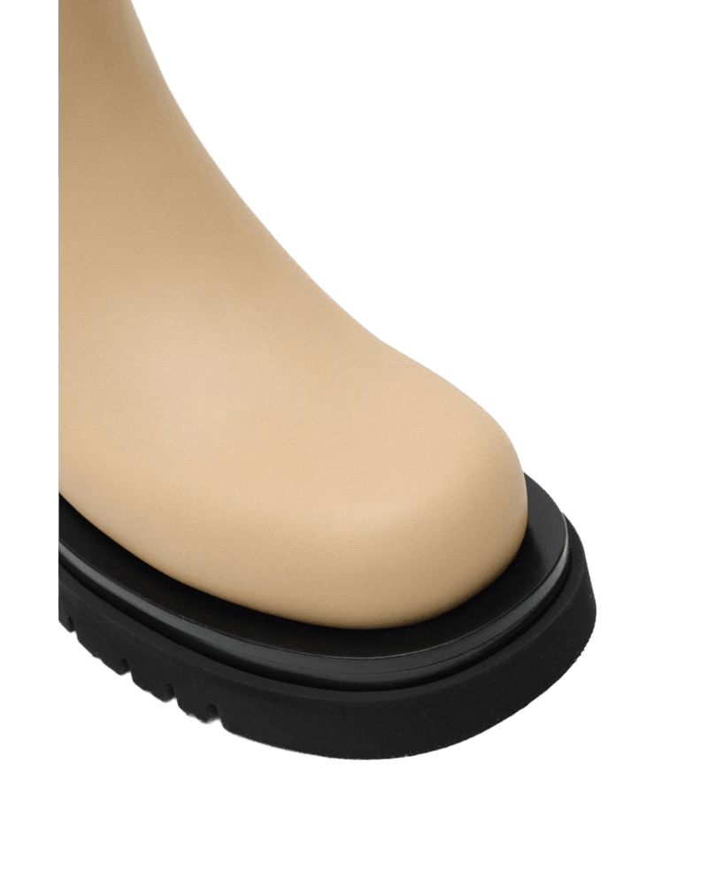 Bottega Veneta Beige Leather Boot Glam Steals