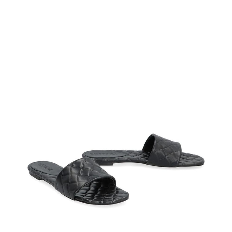 Bottega Veneta Black Leather Lamb Mules Glam Steals