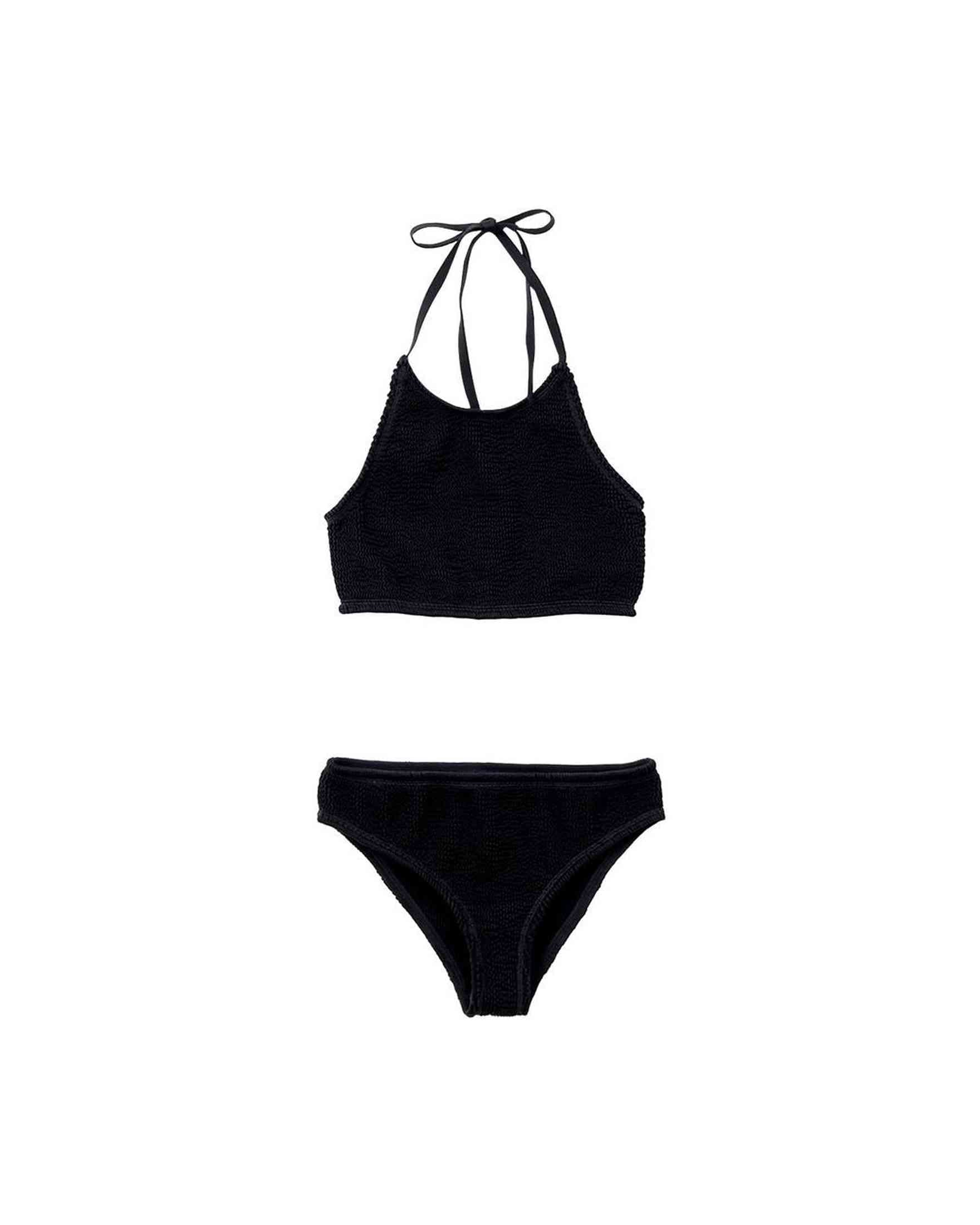 Bottega Veneta Black Polyamide Bikini Glam Steals