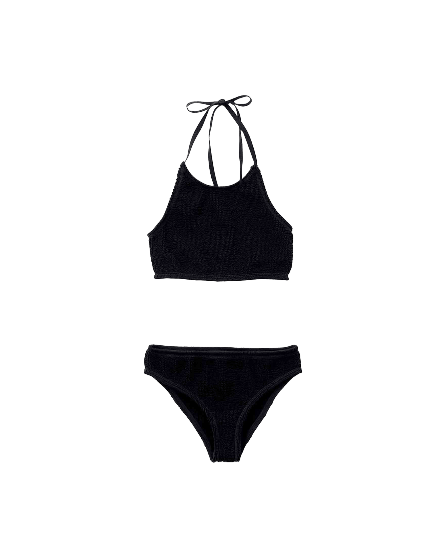 Bottega Veneta Black Polyamide Bikini Glam Steals