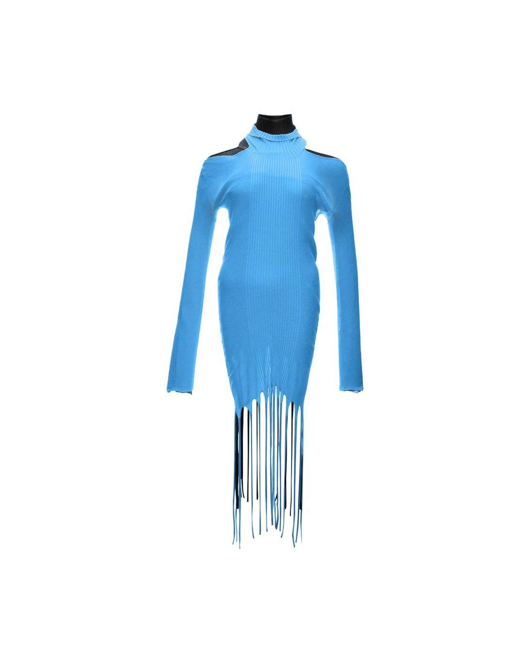 Bottega Veneta Blue Cotton Long Glam Steals