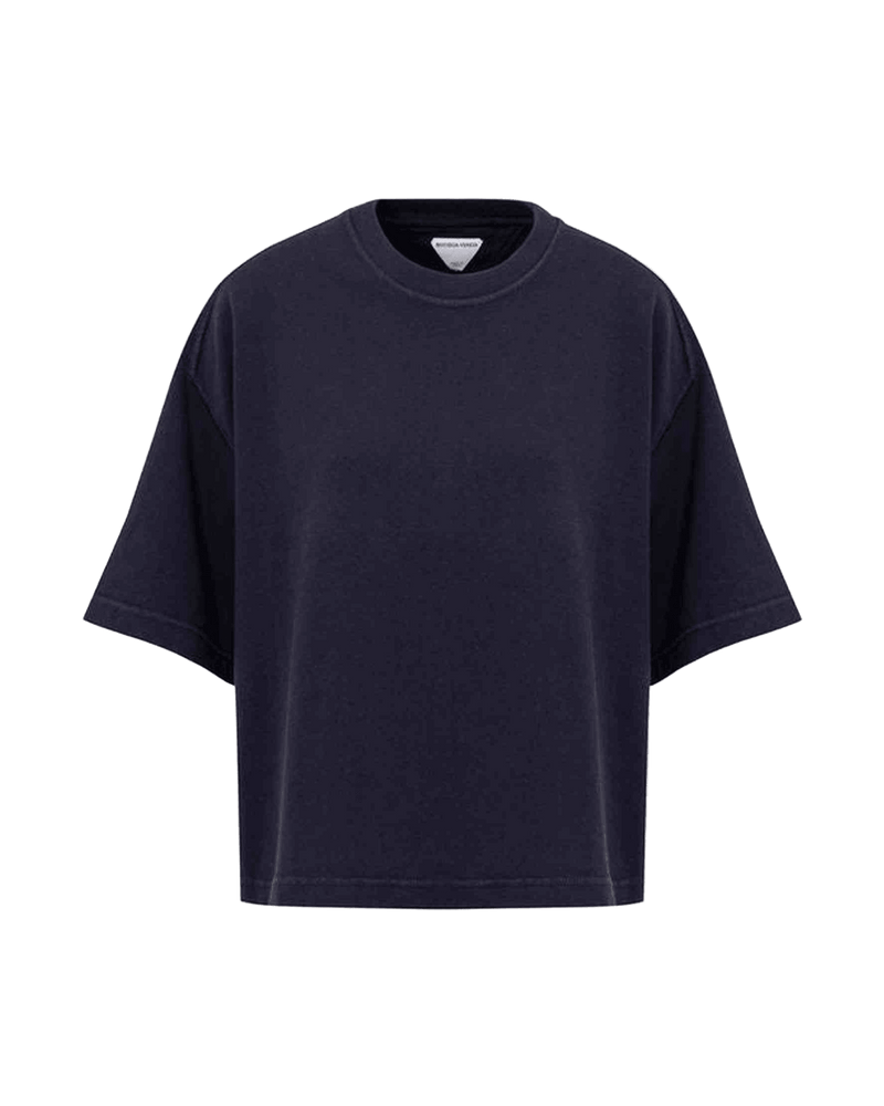 Bottega Veneta Blue Cotton T-Shirt Glam Steals
