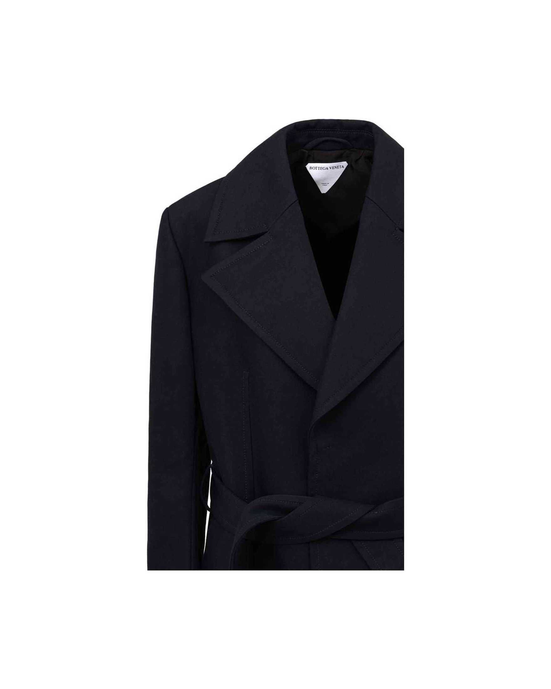 Bottega Veneta Blue Cotton Trench Coat Glam Steals