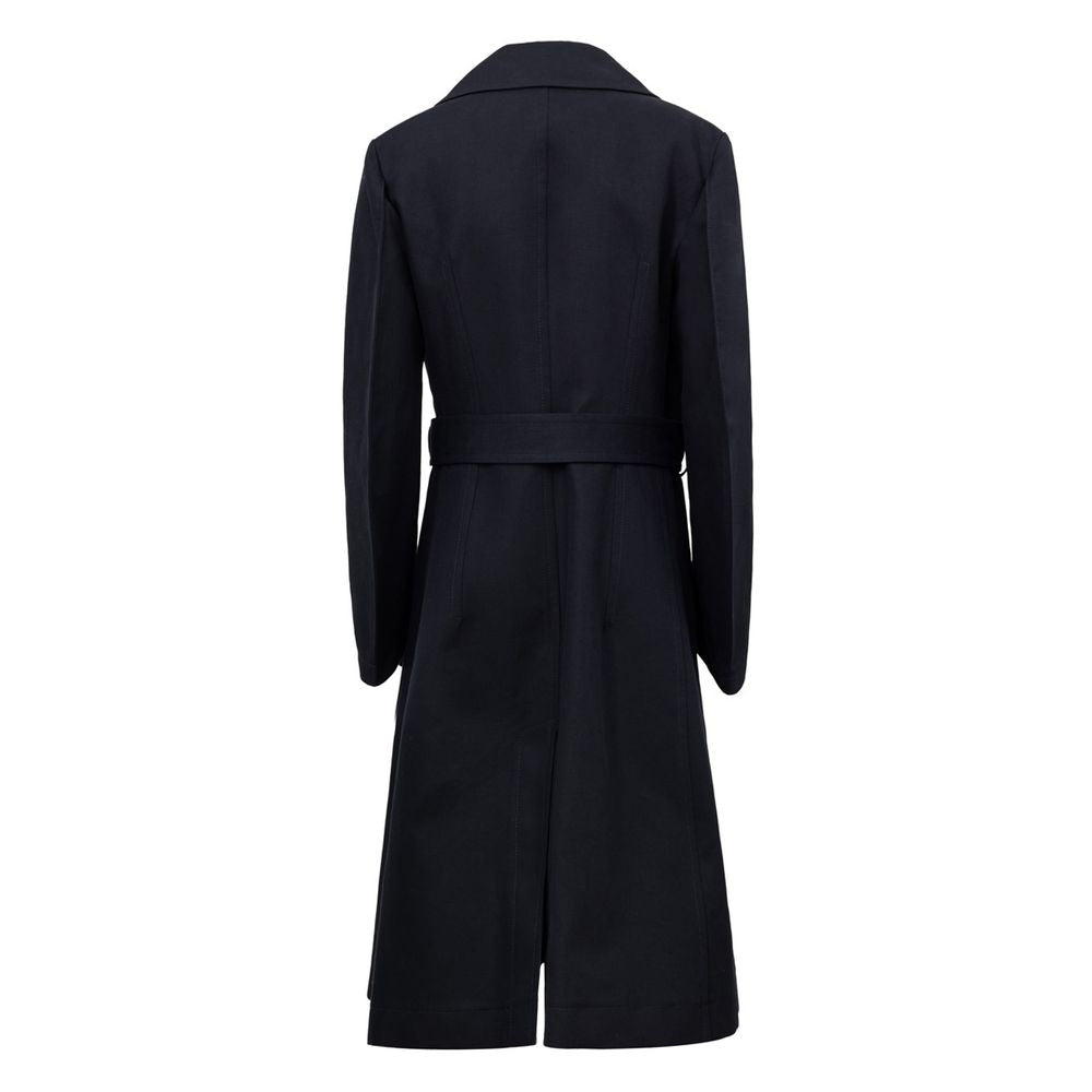 Bottega Veneta Blue Cotton Trench Coat Glam Steals