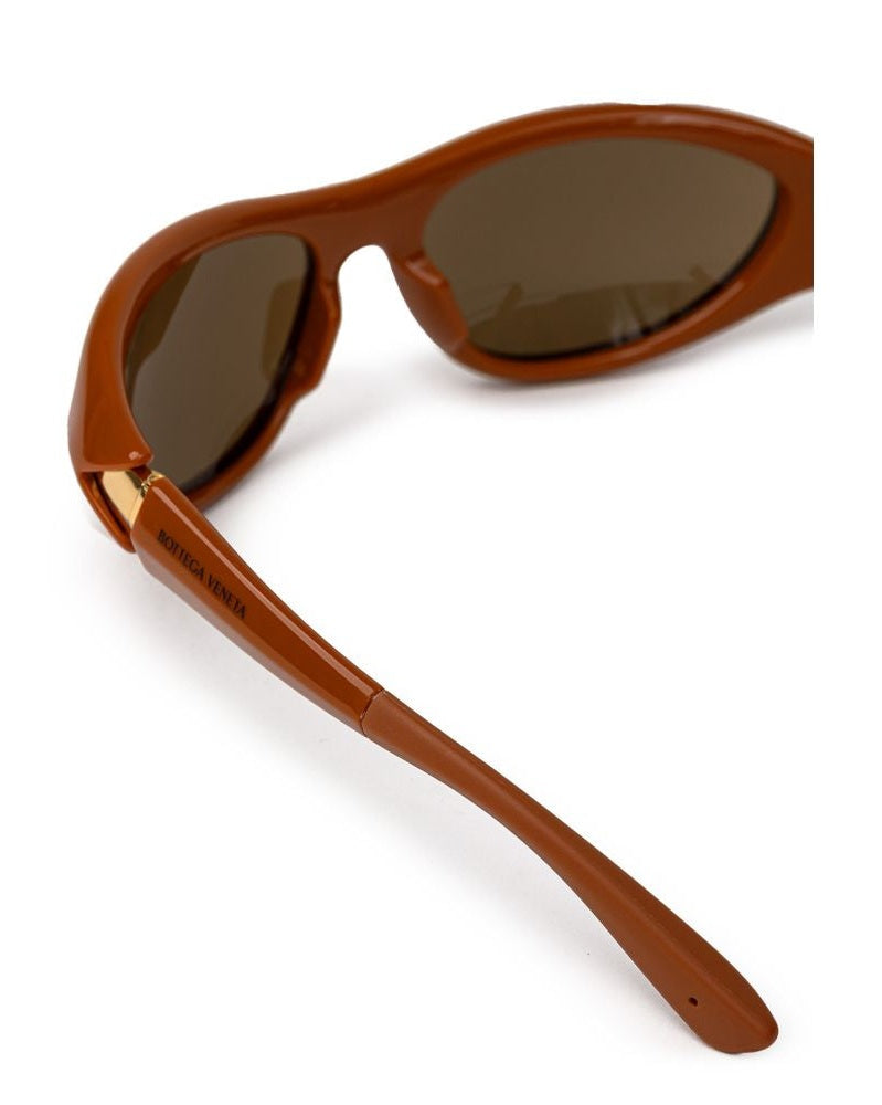 Bottega Veneta Brown Acetate Sunglass Glam Steals
