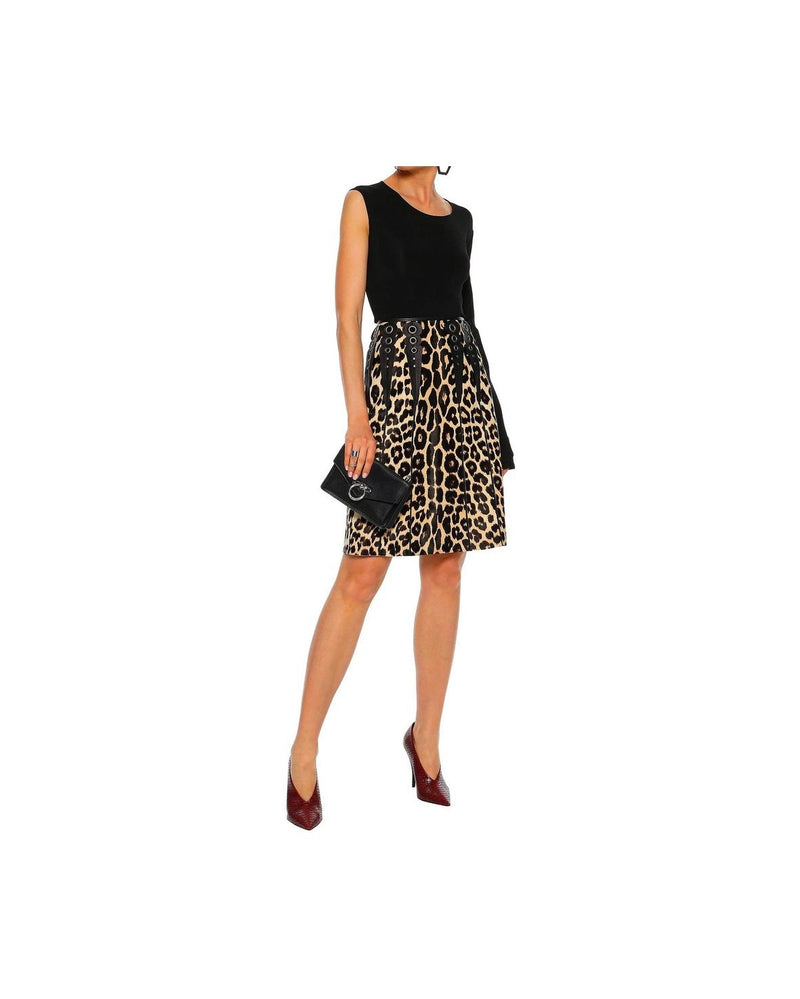 Bottega Veneta Brown Leather Midi Skirt Glam Steals