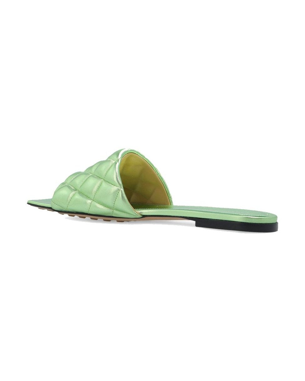 Bottega Veneta Calfskin Flat Sandals Glam Steals