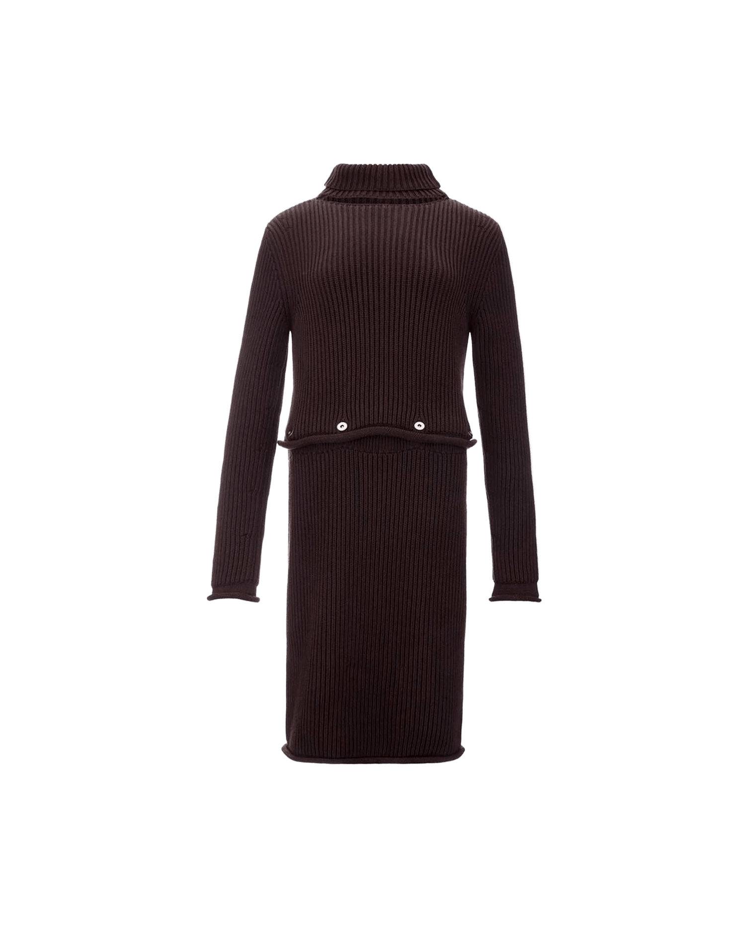 Bottega Veneta Elegant Viscose Brown Dress Glam Steals