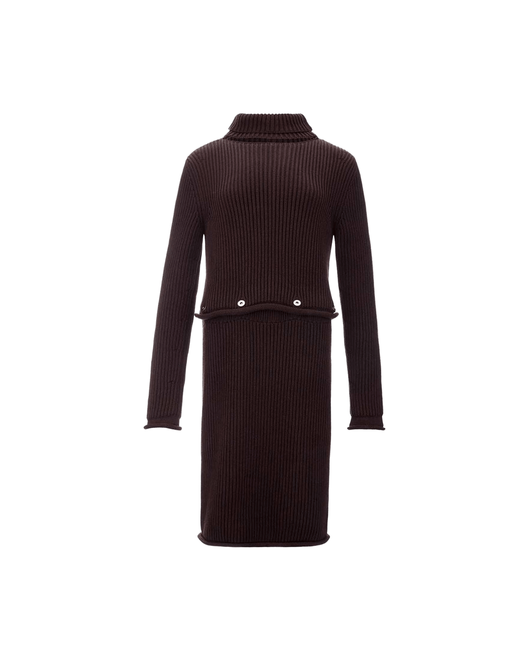 Bottega Veneta Elegant Viscose Brown Dress Glam Steals