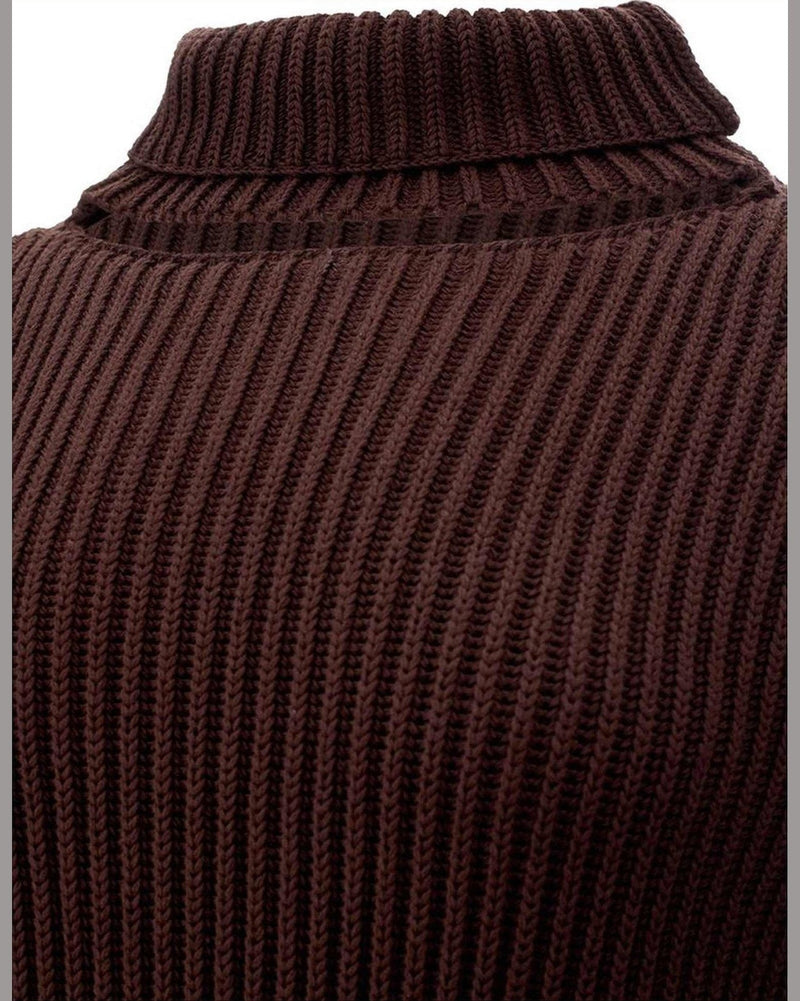 Bottega Veneta Elegant Viscose Brown Dress Glam Steals