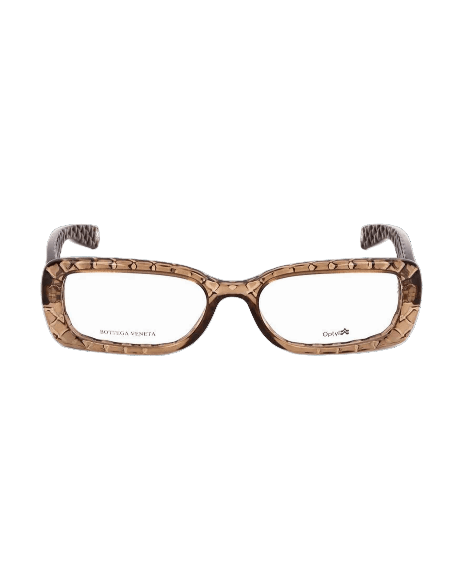 Bottega Veneta Plastic Brown Frame Glam Steals