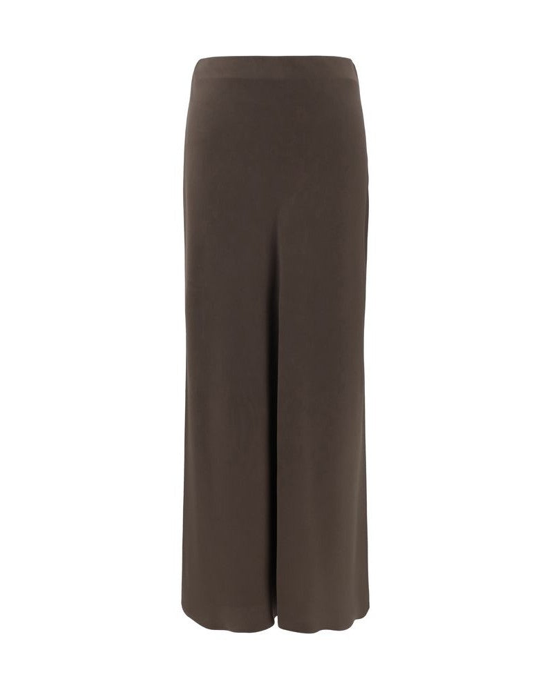 Brunello Cucinelli Brown Acetate Midi Skirt Glam Steals