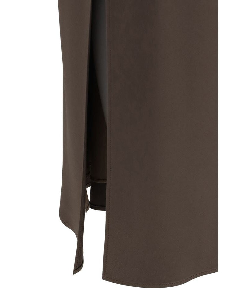 Brunello Cucinelli Brown Acetate Midi Skirt Glam Steals