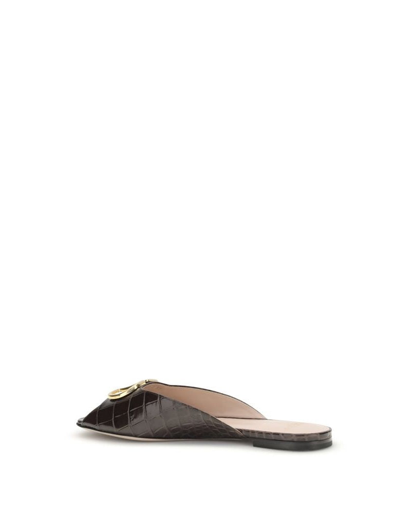 Brown Calf Leather Bos Taurus Flat Sandals Glam Steals