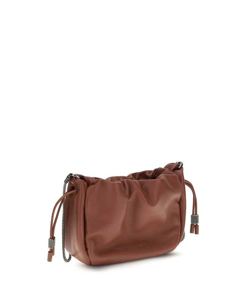 Brown Calf Leather Bos Taurus Shoulder Bag Glam Steals