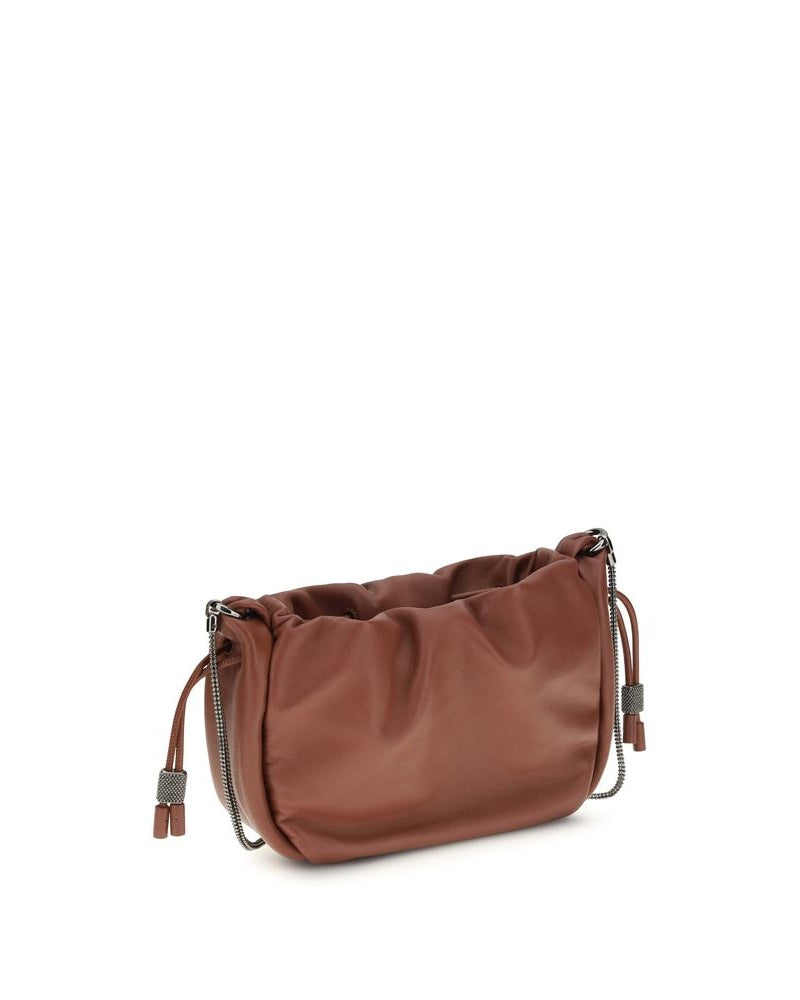 Brown Calf Leather Bos Taurus Shoulder Bag Glam Steals