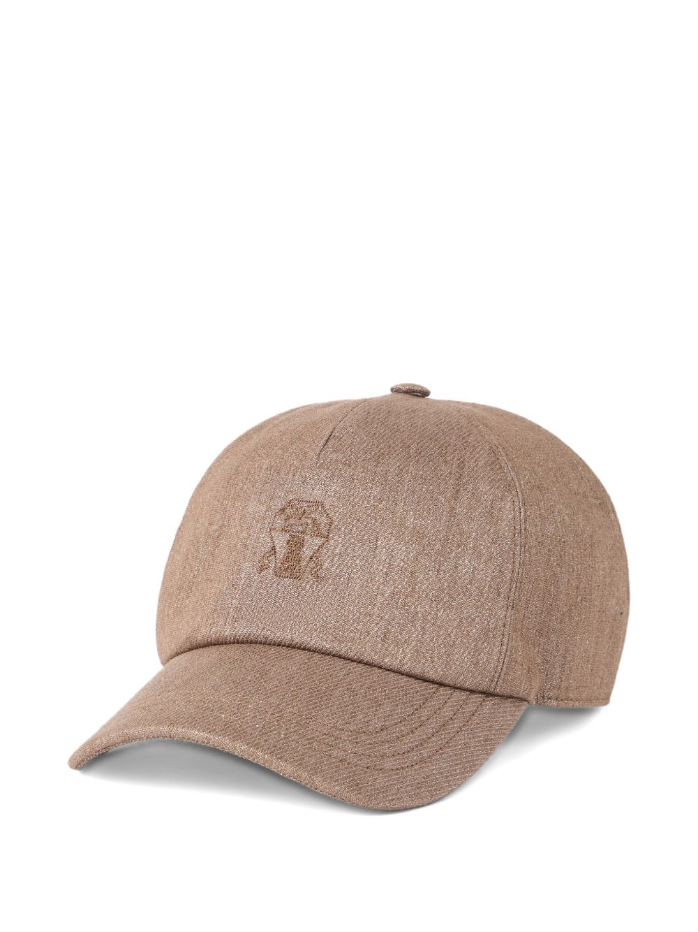 Brunello Cucinelli Baseball Cap with Embroidered Logo Glam Steals