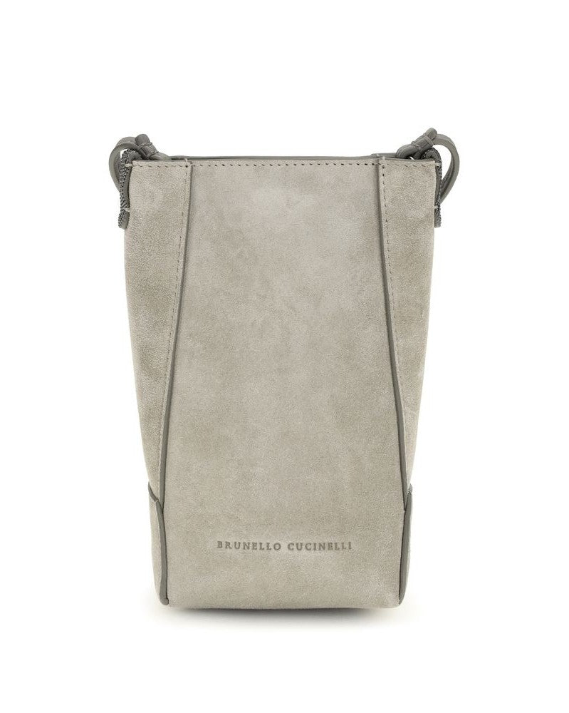 Brunello Cucinelli Beige Calf Leather Bos Taurus Phone Case Glam Steals
